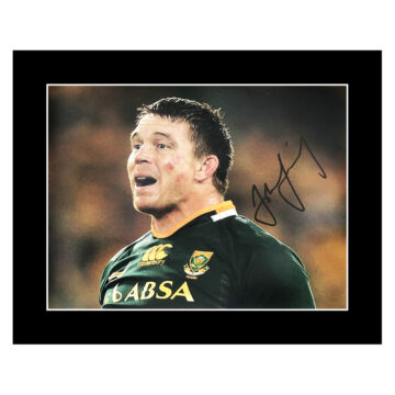Signed John Smit Photo Display 12x10 - Springboks Icon