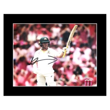 Signed Marcus Harris Photo Display 12x10 - Australia Cricket Icon