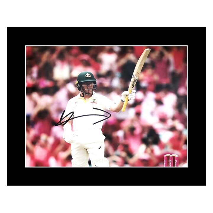 Signed Marcus Harris Photo Display 12x10 - Australia Cricket Icon