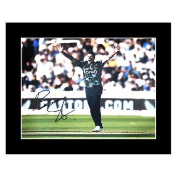 Signed Brydon Carse Photo Display 12x10 - England Cricket Icon