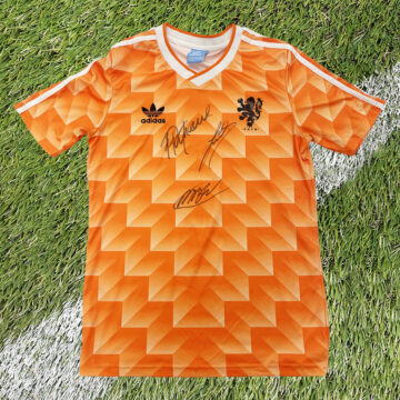 Signed Holland Shirt - Euro Winners 1988 - Cruyff, Van Basten, Gullit & Rijkarrd