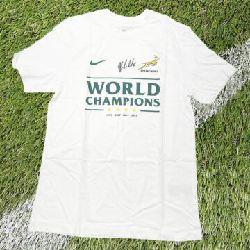 Signed Manie Libbok Shirt - Rugby World Cup Winner 2023