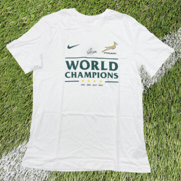 Signed Willie Le Roux Shirt - Rugby World Cup Winner 2019 & 2023
