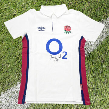 Autographed Jason Leonard Shirt - 114 England Caps Record