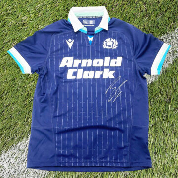 Signed Rory Darge Shirt - Scotland Rugby Jersey 2025
