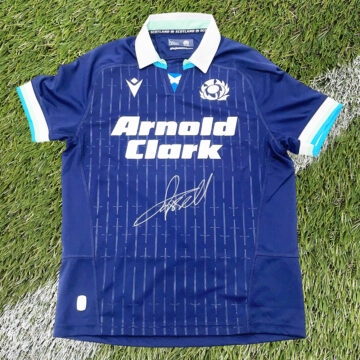 Signed Finn Russell Shirt - Scotland Rugby Jersey 2025
