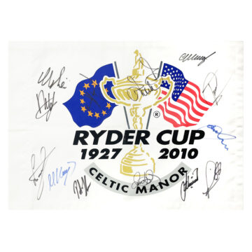 Signed Team Europe Ryder Cup Flag - Celtic Manor Winners 2010