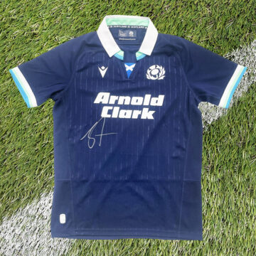 Signed Sione Tuipulotu Shirt - Scotland Rugby 2025