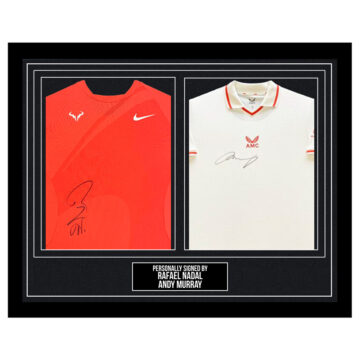 Signed Rafael Nadal & Andy Murray Framed Duo Shirts - Tennis Icons