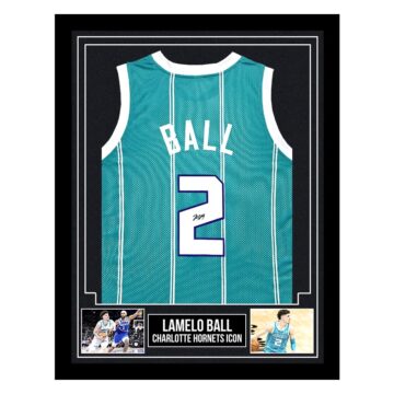 Signed LaMelo Ball Framed Jersey - Charlotte Hornets Icon