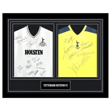 Signed Tottenham Hotspur FC Framed Duo Shirts - Cup Winners