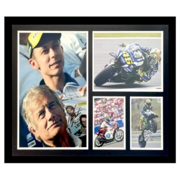 Autographed Rossi & Agostini Photo Display Framed - Moto GP Icons