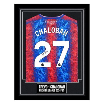 Trevoh Chalobah Signed Framed Shirt - Premier League 2024/25
