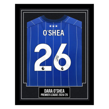 Dara O'Shea Signed Framed Shirt - Premier League 2024/25