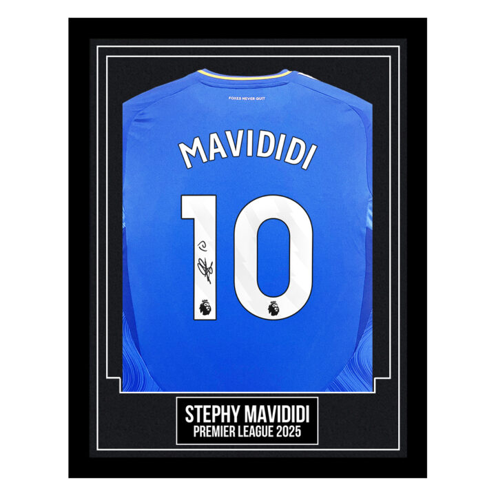 Stephy Mavididi Signed Framed Shirt - Premier League 2025