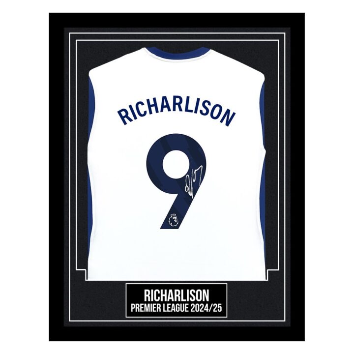 Richarlison Signed Framed Shirt - Premier League 2024/25
