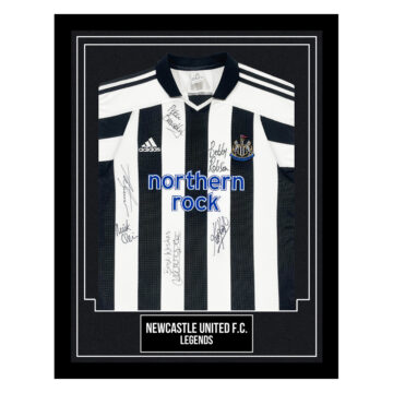 Newcastle United F.C. Signed Framed Shirt - Legends - Robson, Shearer, Keegan + More
