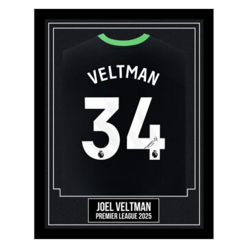 Joel Veltman Signed Framed Shirt - Premier League 2025