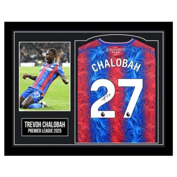 Framed Trevoh Chalobah Signed Shirt - Premier League 2025