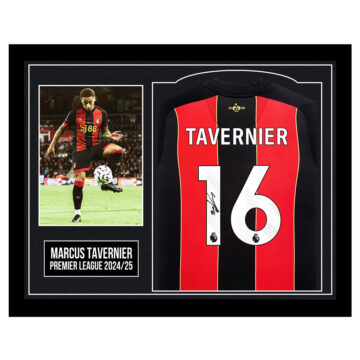 Framed Marcus Tavernier Signed Shirt - Premier League 2024/25