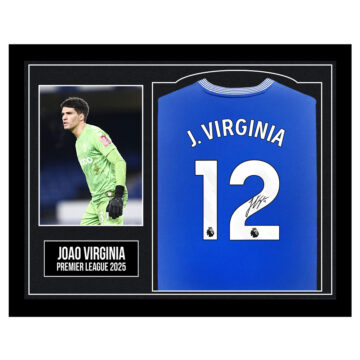 Framed Joao Virginia Signed Shirt - Premier League 2025