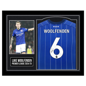 Framed Luke Woolfenden Signed Shirt - Premier League 2024/25