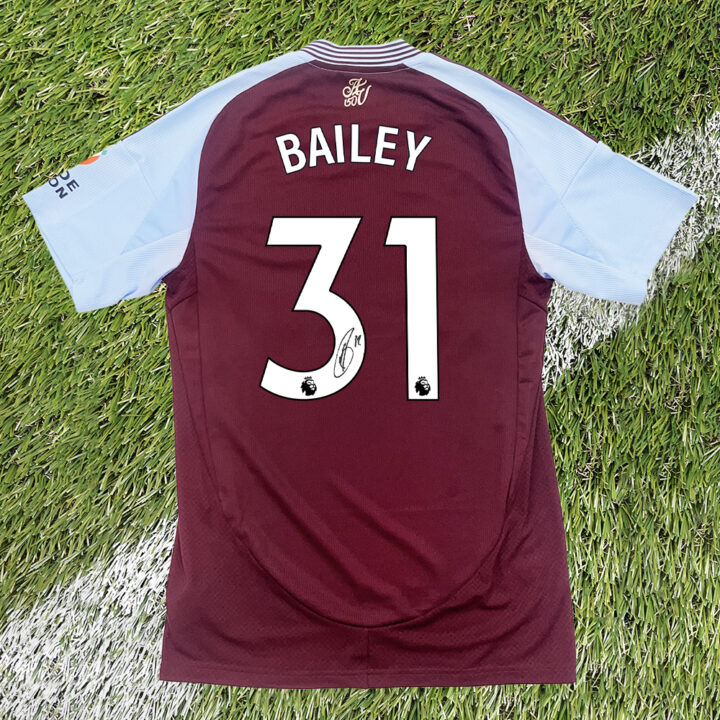 Signed Leon Bailey Shirt - Aston Villa Football Club
