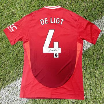Signed Matthijs de Ligt Shirt - Manchester United 2025