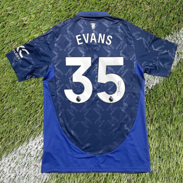 Signed Jonny Evans Away Shirt - Premier League 2025