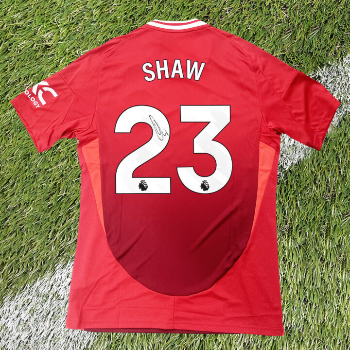 Signed Luke Shaw Shirt - Premier League 2025