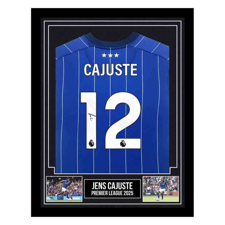 Signed Jens Cajuste Framed Shirts - Premier League 2025