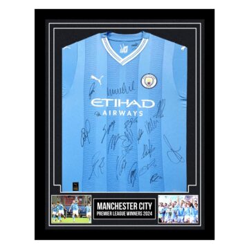 Autographed Manchester City Shirt - Premier League Winners 2024