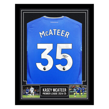 Signed Kasey McAteer Framed Shirt - Premier League 2024/25