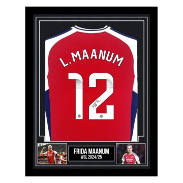 Signed Frida Maanum Framed Shirt - WSL 2024/25