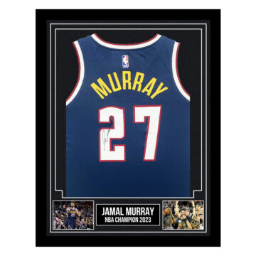 Signed Jamal Murray Framed Jersey - NBA Champion 2023