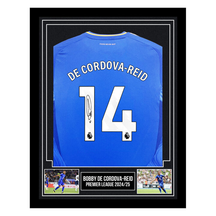 Signed Bobby De Cordova-Reid Framed Shirt - Premier League 2024/25