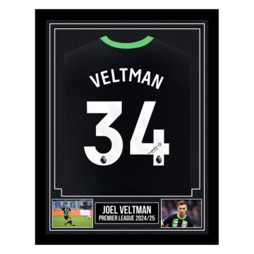 Signed Joel Veltman Framed Shirt - Premier League 2024/25
