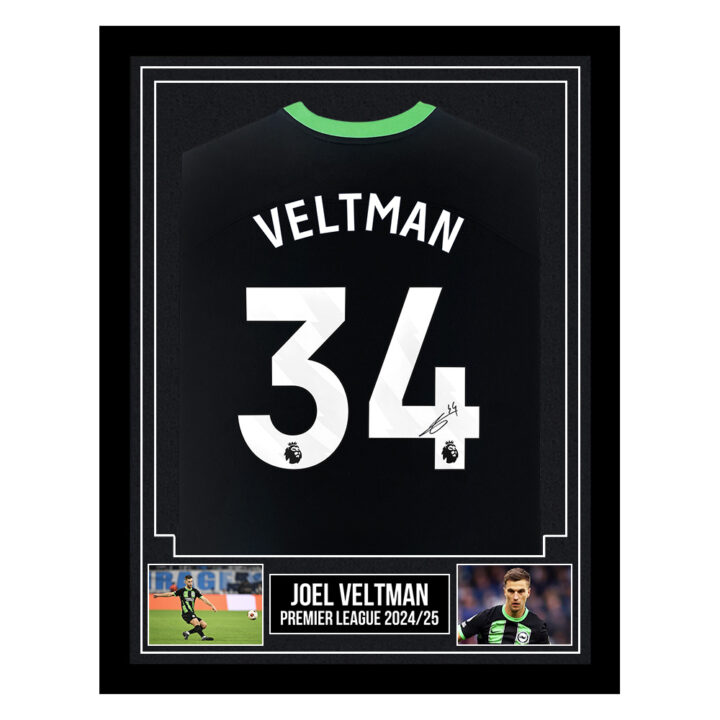 Signed Joel Veltman Framed Shirt - Premier League 2024/25