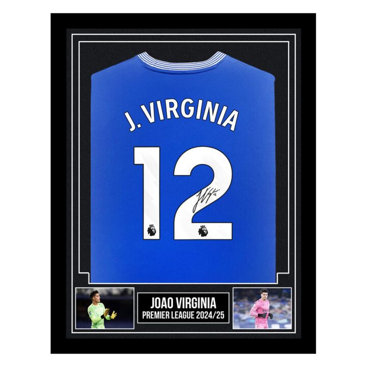 Signed Joao Virginia Framed Shirt - Premier League 2024/25
