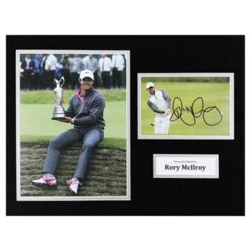 Autographed Rory Mcilroy Photo Display 16x12 - British Open Champion