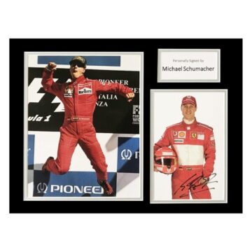 Autographed Michael Schumacher Photo Display 16x12 - Ferrari World Champion